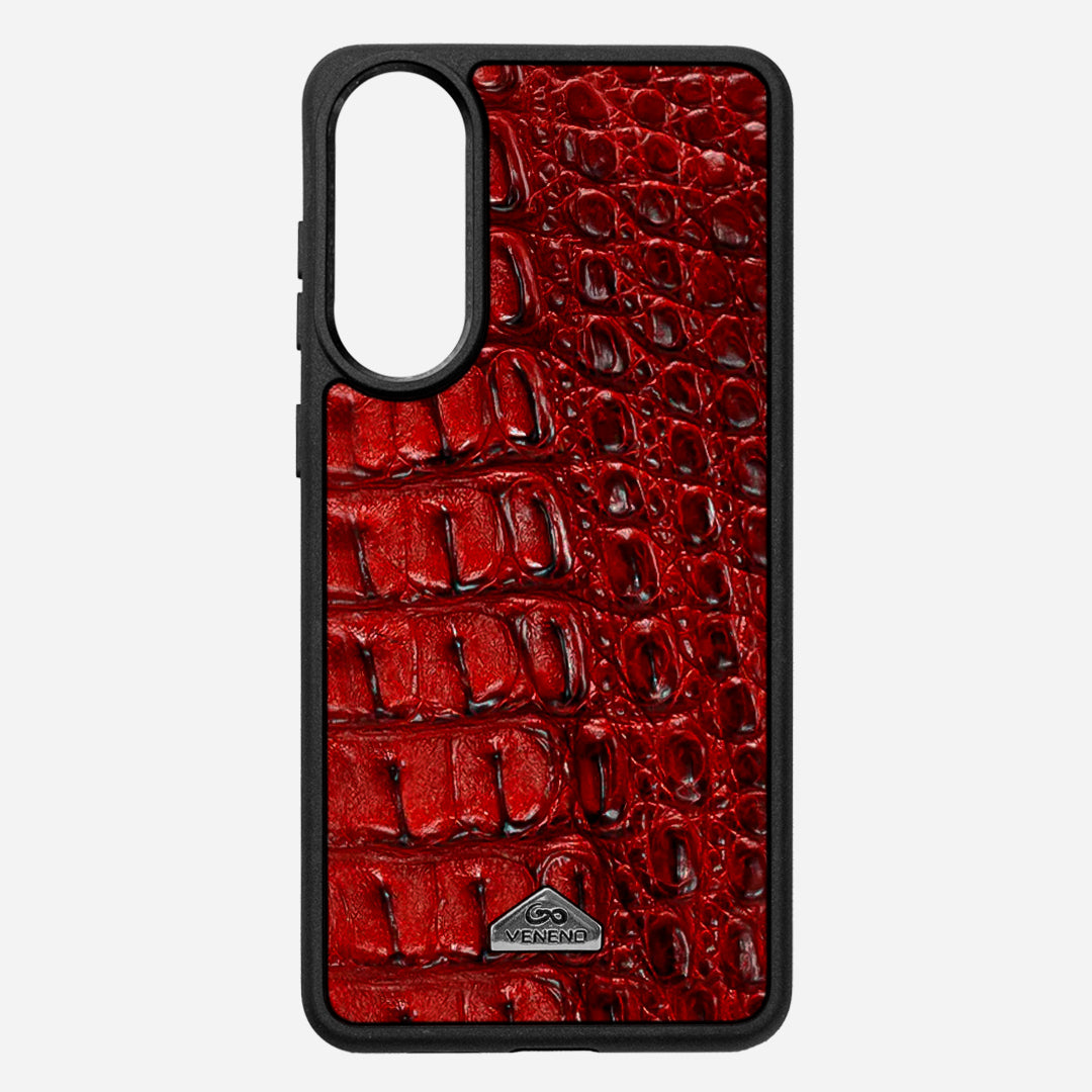 Funda S25 Edge Illuminati Billionaire Croc Red