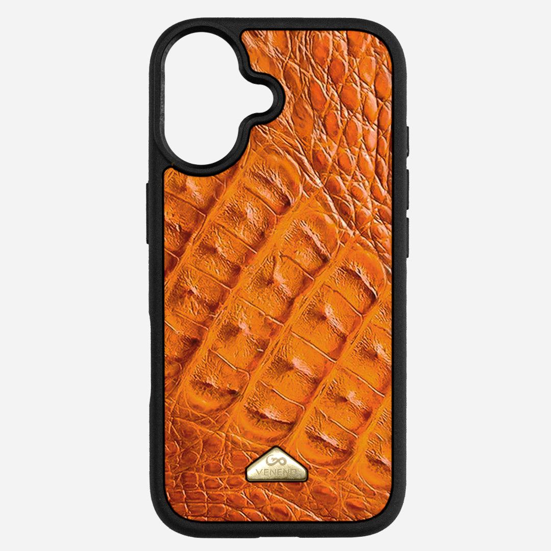 Funda iPhone 17 Billionaire Croc Orange Sunset