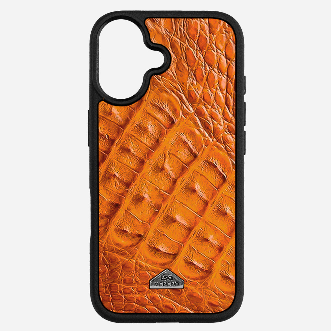 Funda iPhone 17 Billionaire Croc Orange Sunset