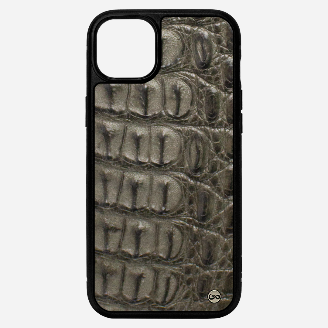 Funda iPhone 14 Plus Billionaire Croc Gray