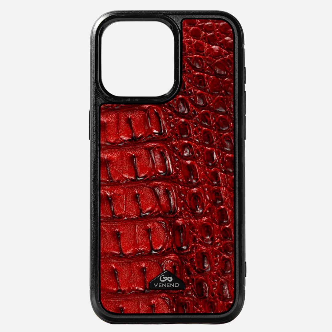 Funda iPhone 15 Pro Max Illuminati Billionaire Croc Red