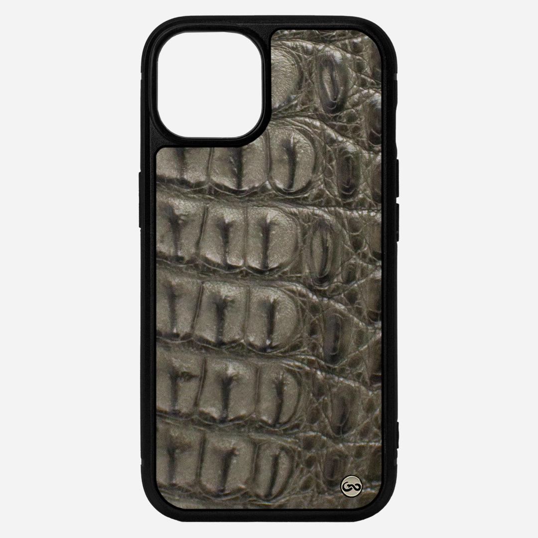 Funda iPhone 14 Billionaire Croc Gray