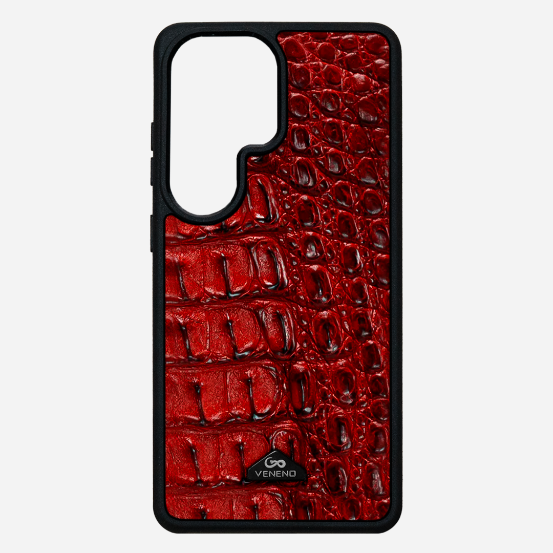 Funda S26 Ultra Illuminati Billionaire Croc Red