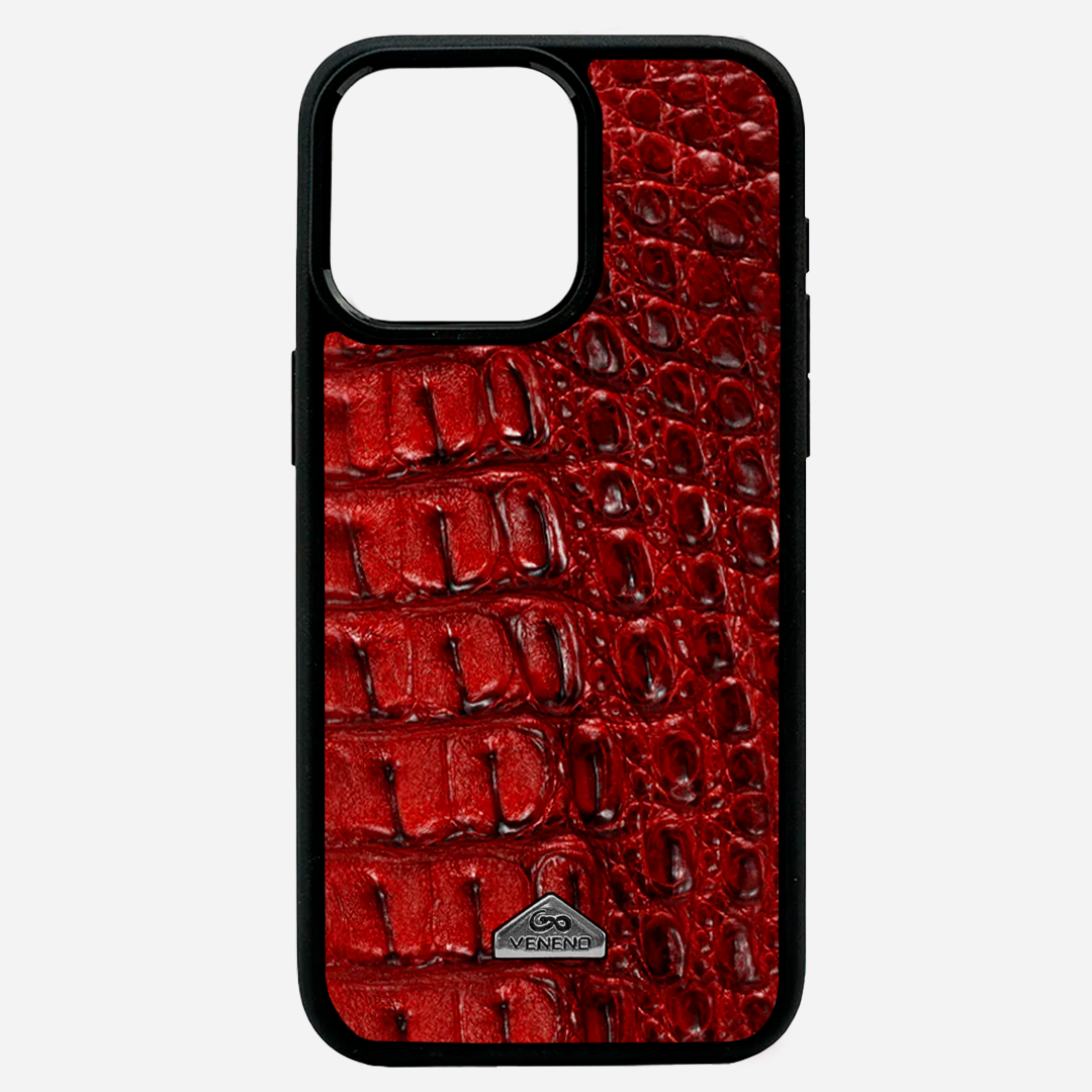 Funda iPhone 15 Pro Illuminati Billionaire Croc Red