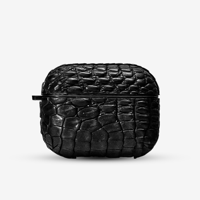Funda Airpods Pro 3Gen - Billionaire Croc Black