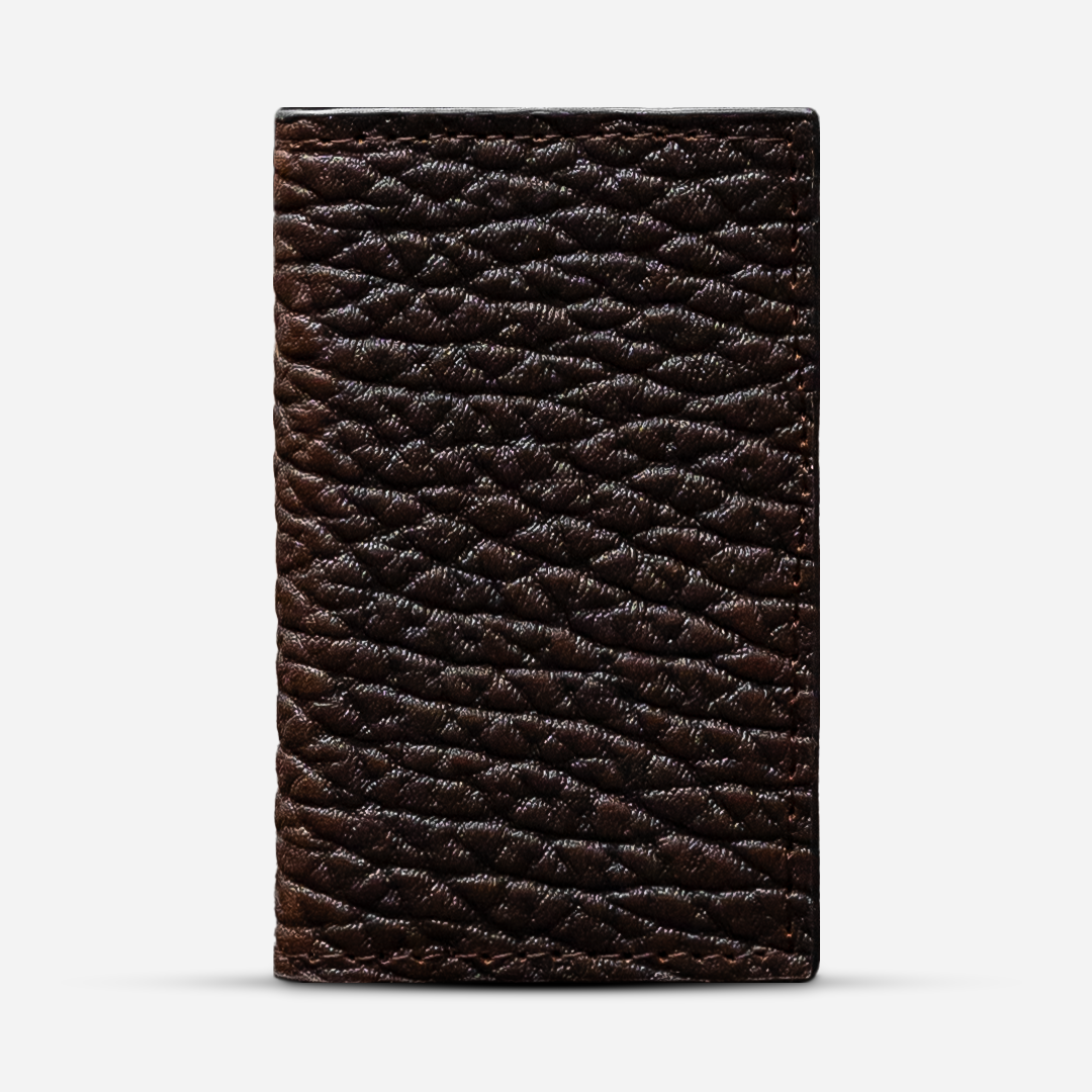 Tarjetero Vertical "Huracán" Deep Mocha
