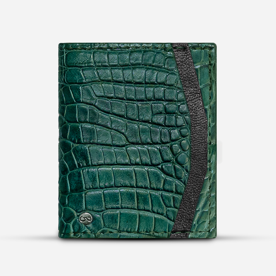 Cartera Compacta "The TIE" Billionaire Croc Noirest