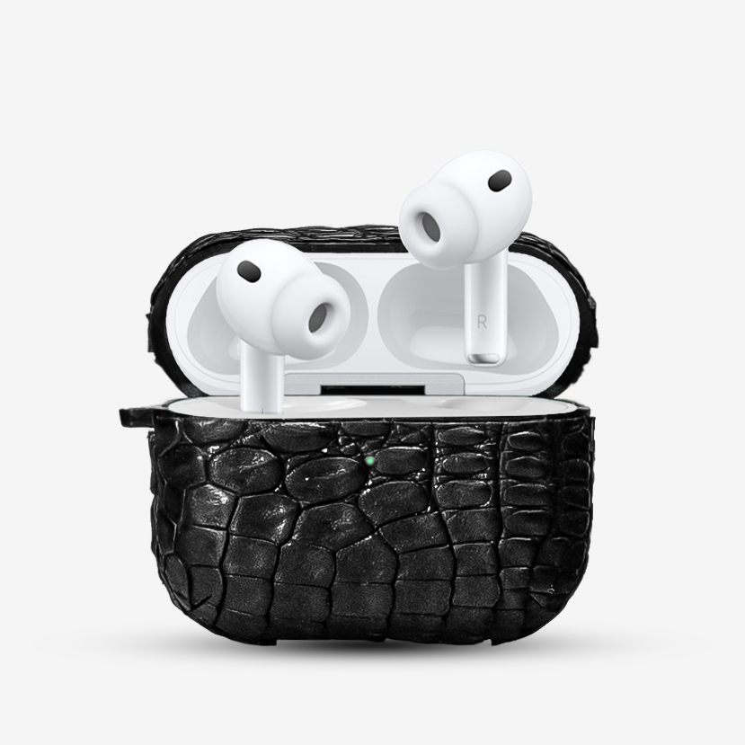 Funda Airpods Pro 3Gen - Billionaire Croc Black