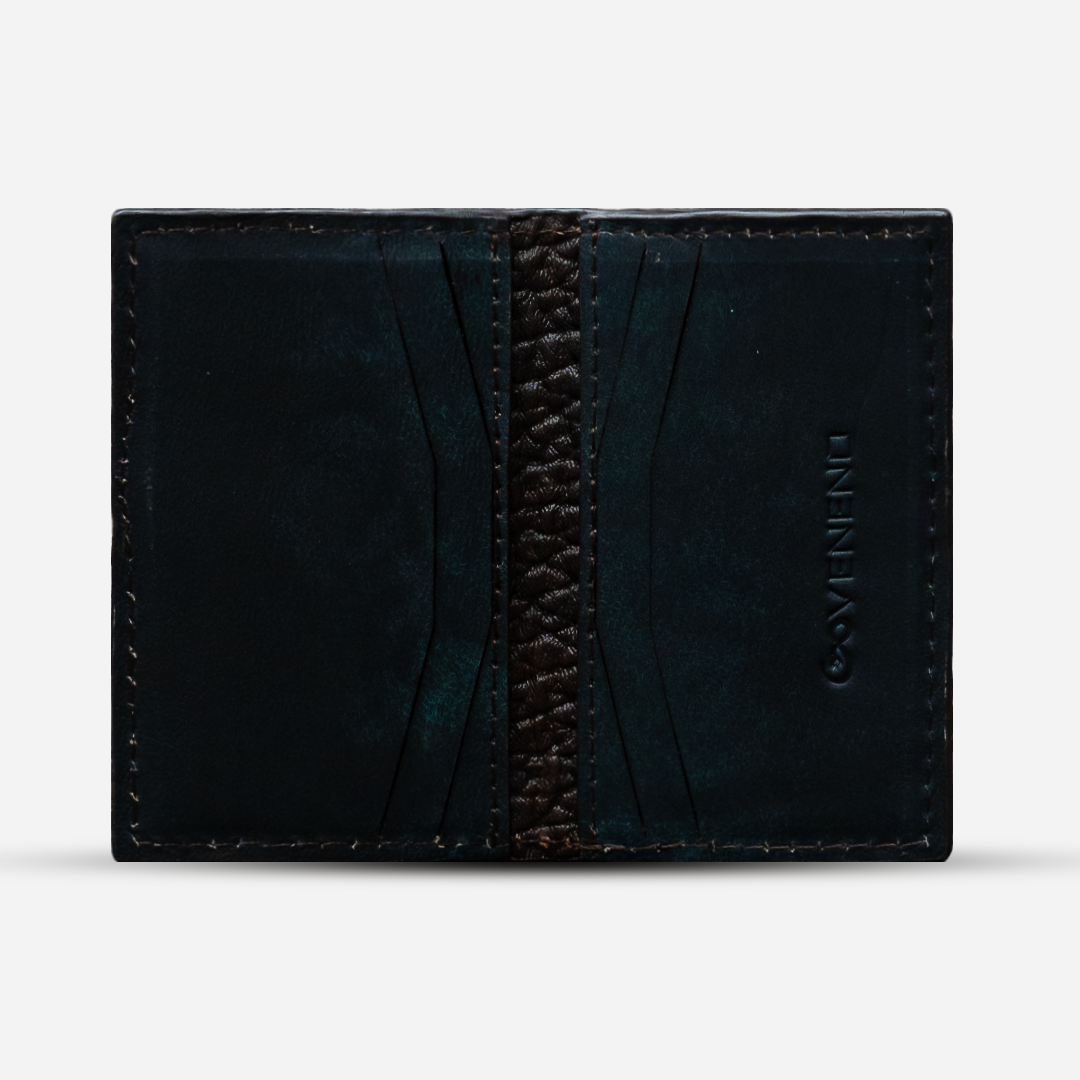 Tarjetero Vertical "Huracán" Deep Mocha