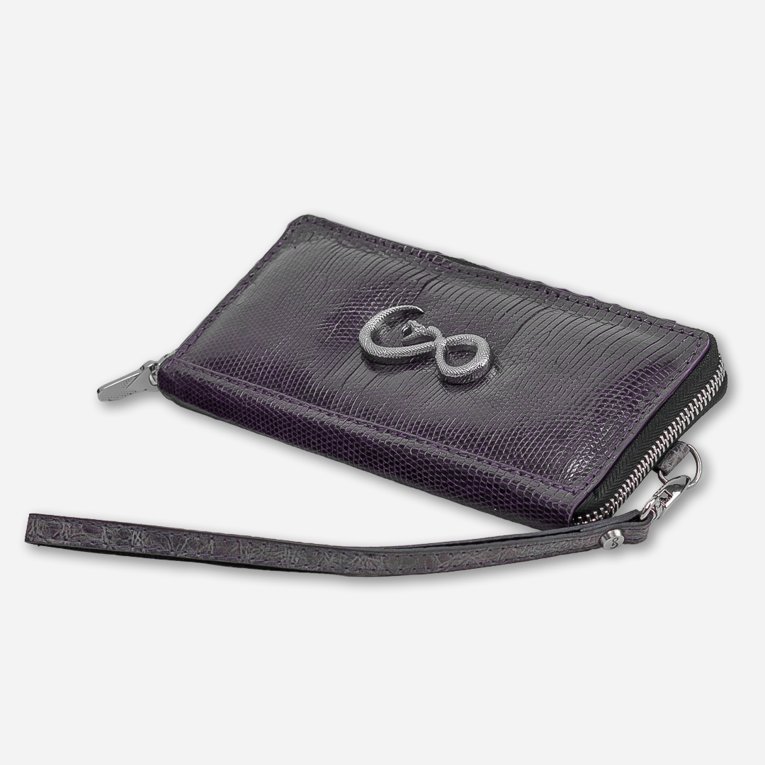 Cartera Larga "The Glam" Lizzard Purple