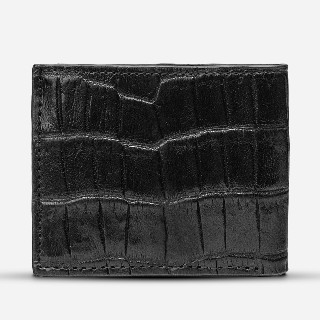 Cartera "The Grid" - Billionaire Croc Black