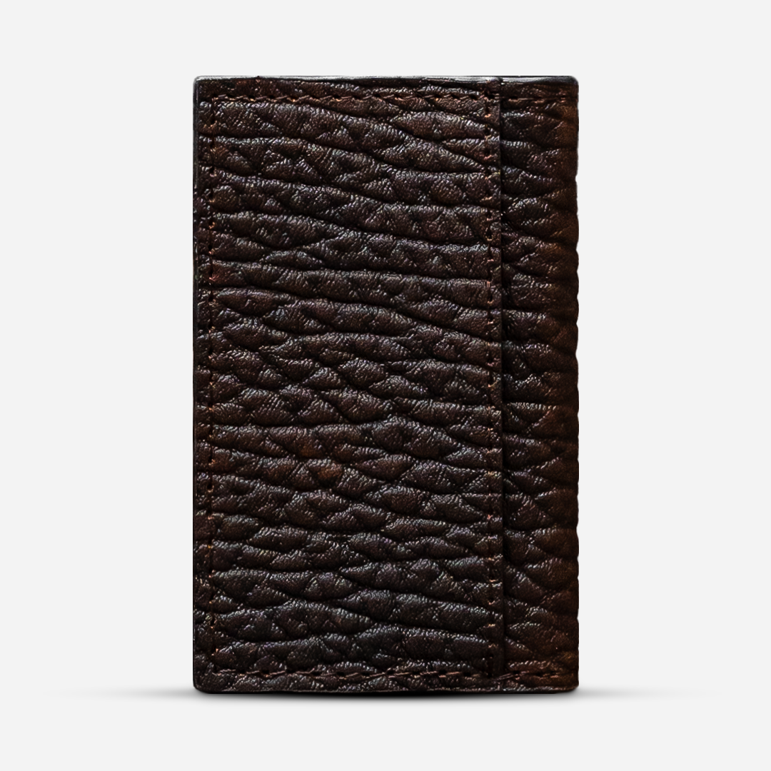 Tarjetero Vertical "Huracán" Deep Mocha