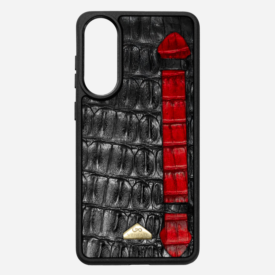 Funda S25 Edge - StrapX Cherry Noir