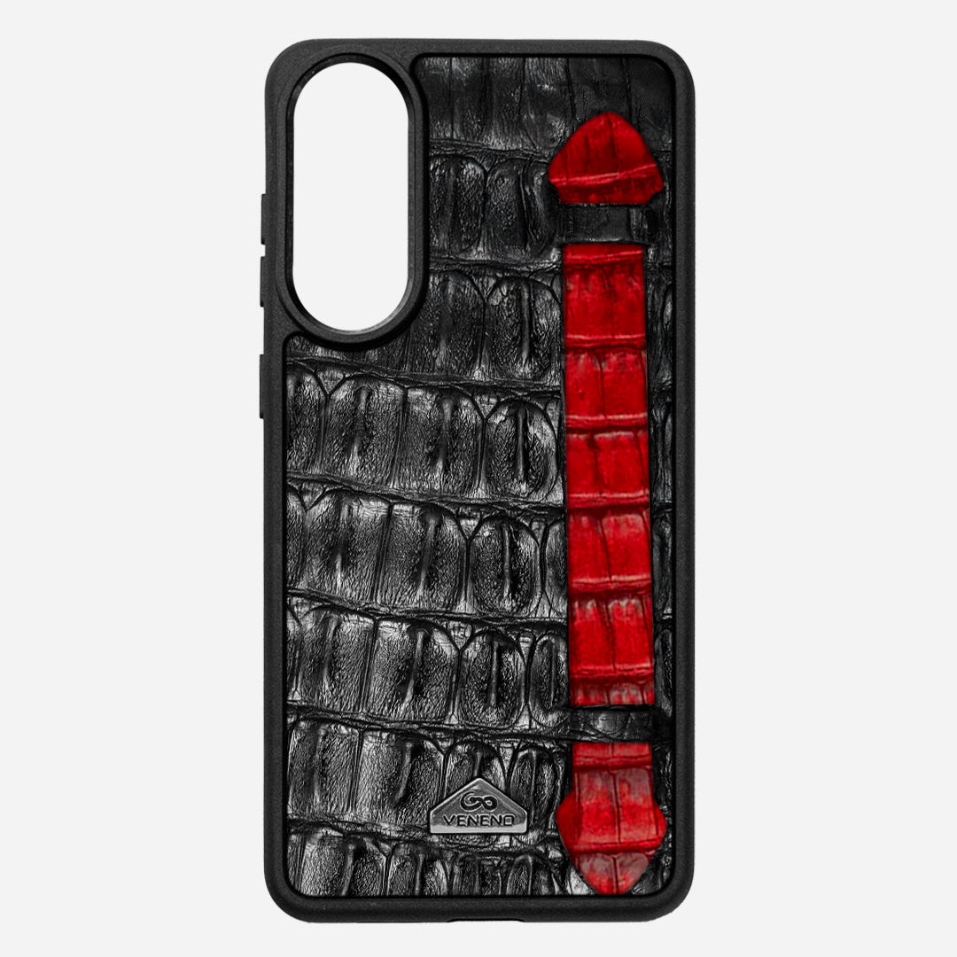 Funda S25 Edge - StrapX Cherry Noir