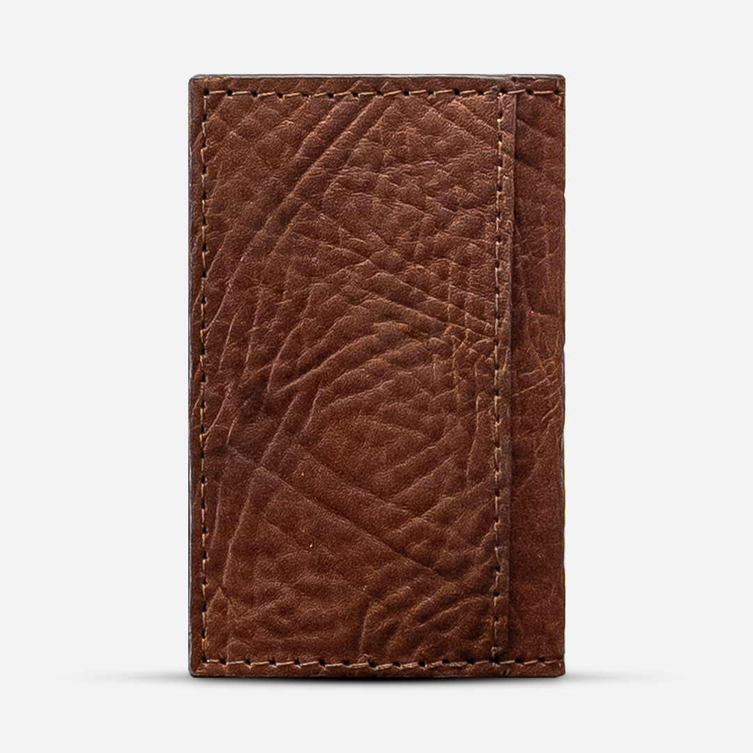 Tarjetero Vertical "Huracán" Rusted Bison