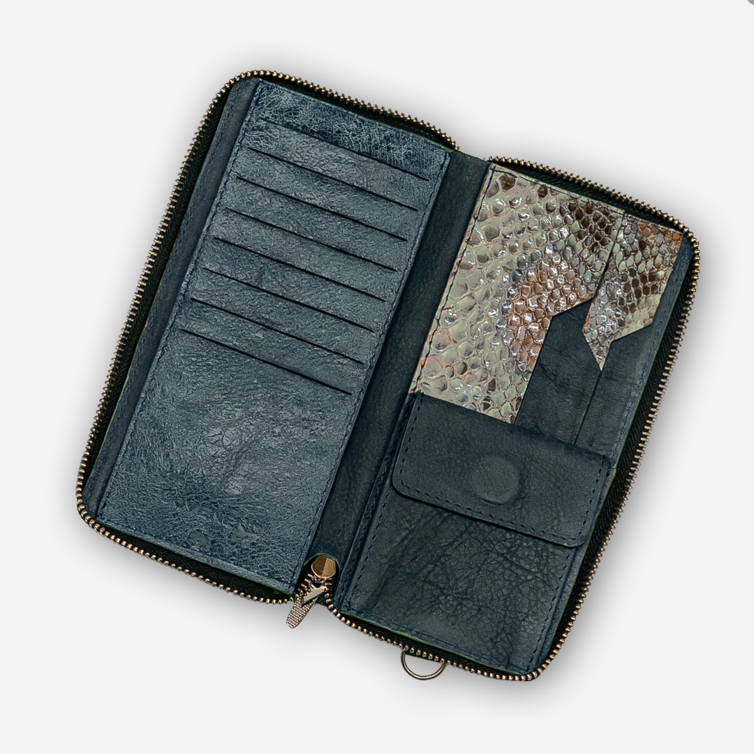 Cartera Larga "The Glam" Python Mosaic