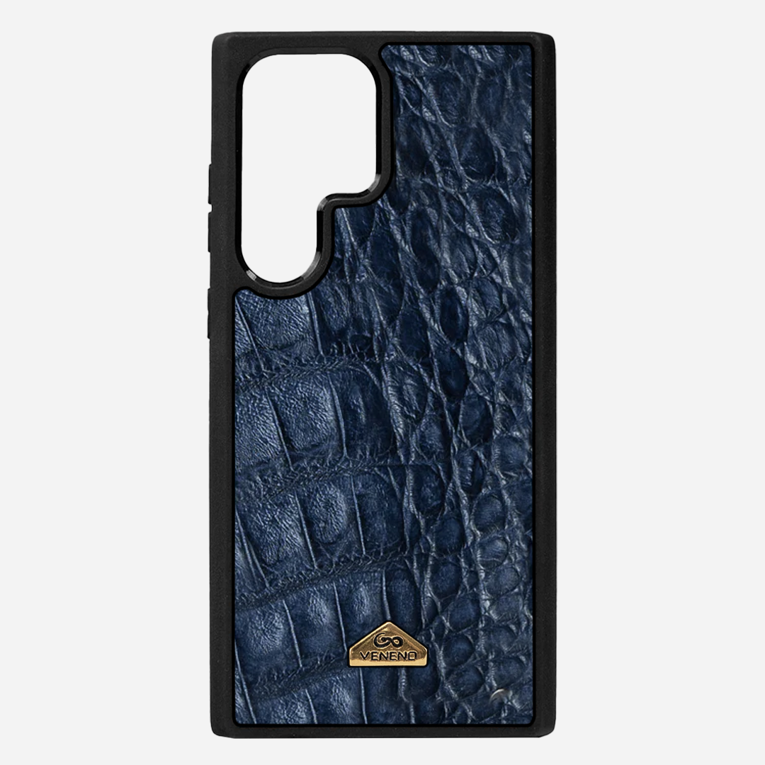 Funda S24 Ultra Illuminati Billionaire Croc Navy Blue