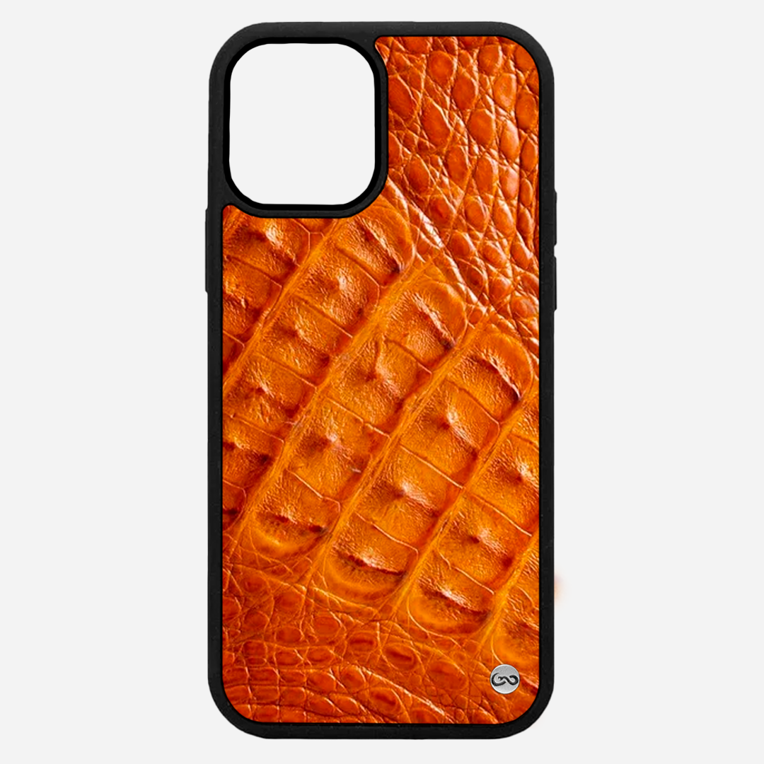 Funda iPhone 12/12Pro - Billionaire Croc Orange Sunset