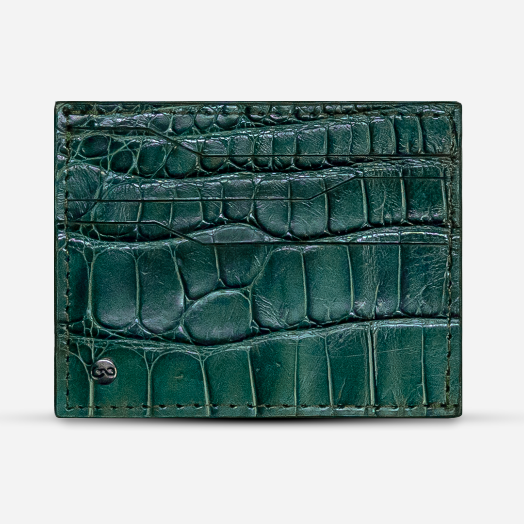 Tarjetero Horizontal "Turbo" Billionaire Croc Noirest