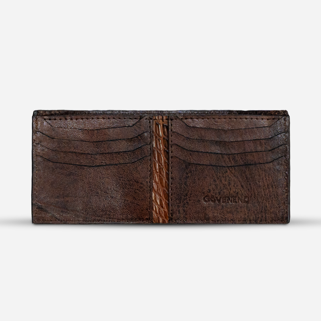 Cartera "The Grid" - Billionaire Croc Cognac