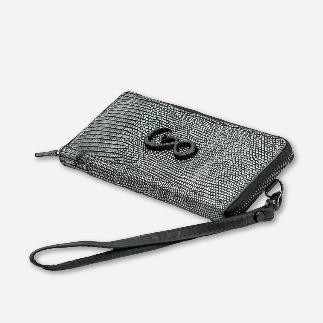 Cartera Larga "The Glam" Lizzard Minuit