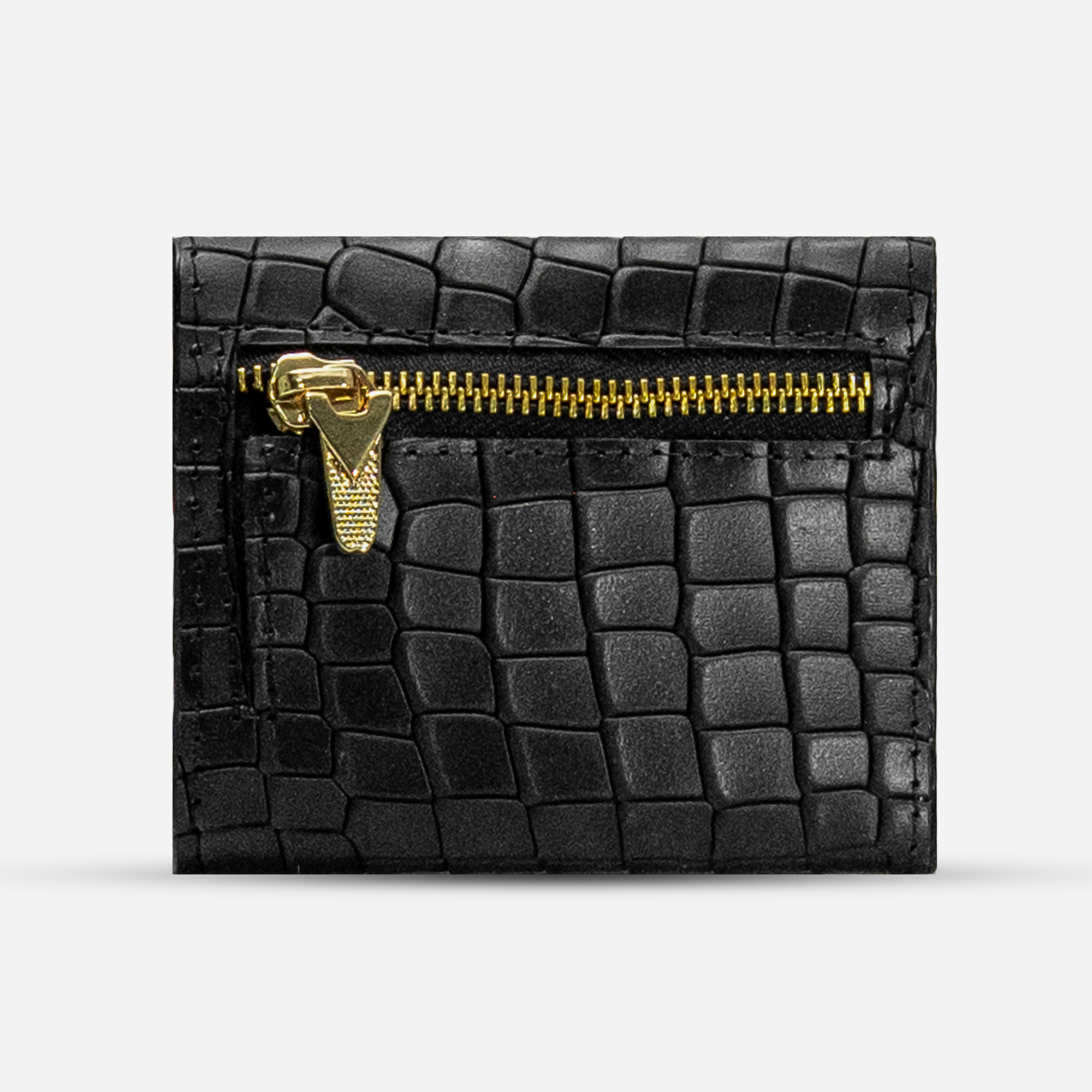 Cartera Trifold "Mila" - Faux Crocodile