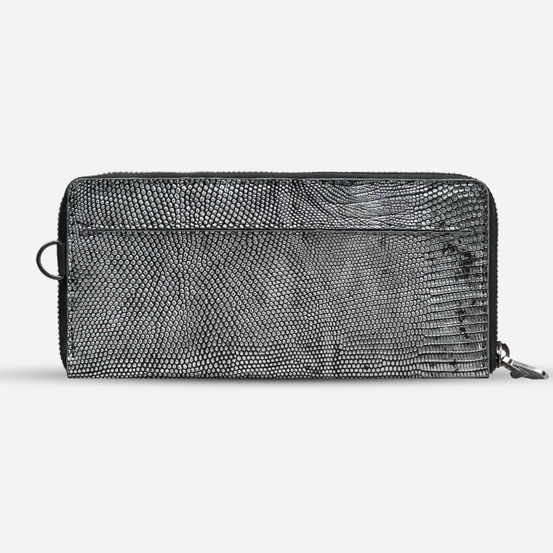 Cartera Larga "The Glam" Lizzard Minuit