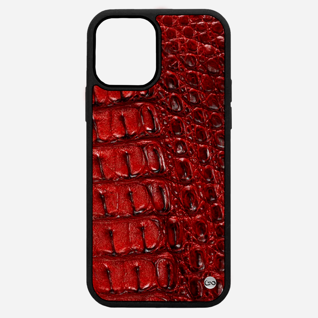 Funda iPhone 12 Mini Billionaire Croc Red