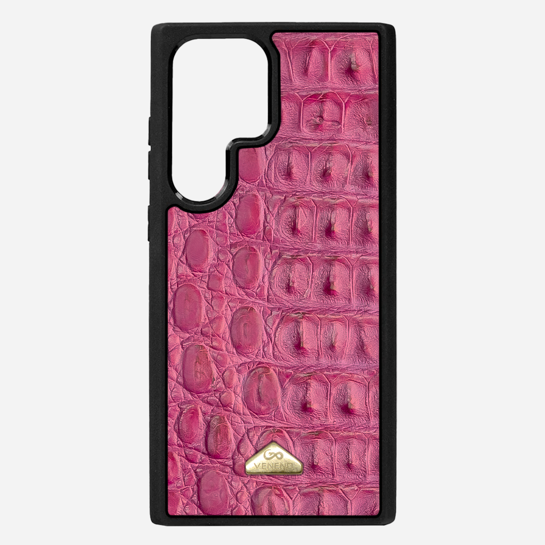 Funda S24 Ultra Illuminati Billionaire Croc Electric Rose