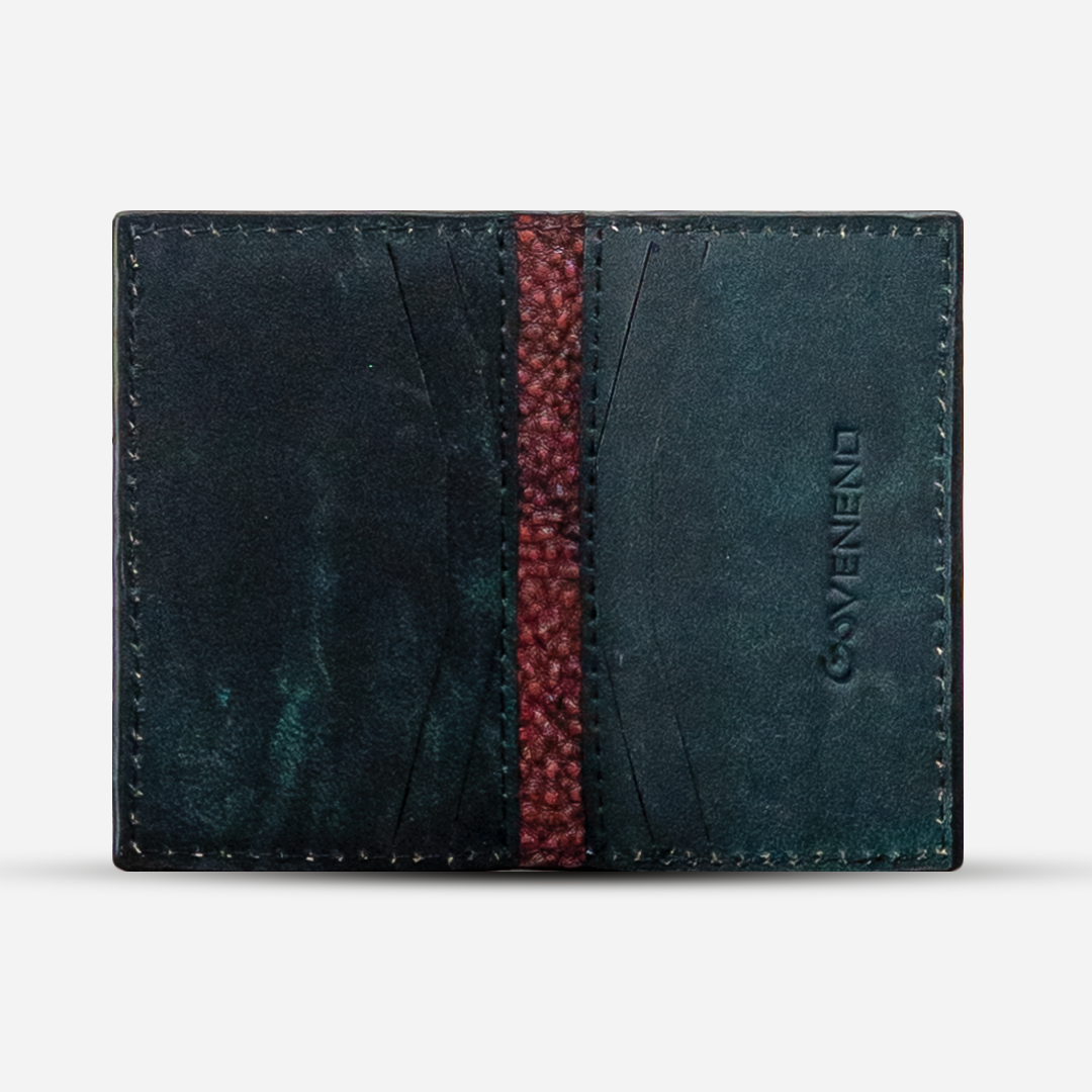 Tarjetero Vertical "Huracán" Red Lava