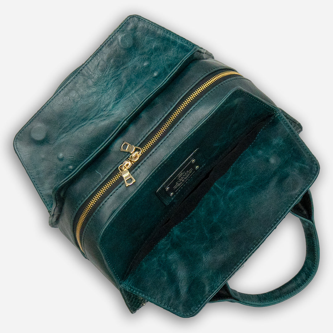 Bolso "Eleanor" - Dark Jade Python