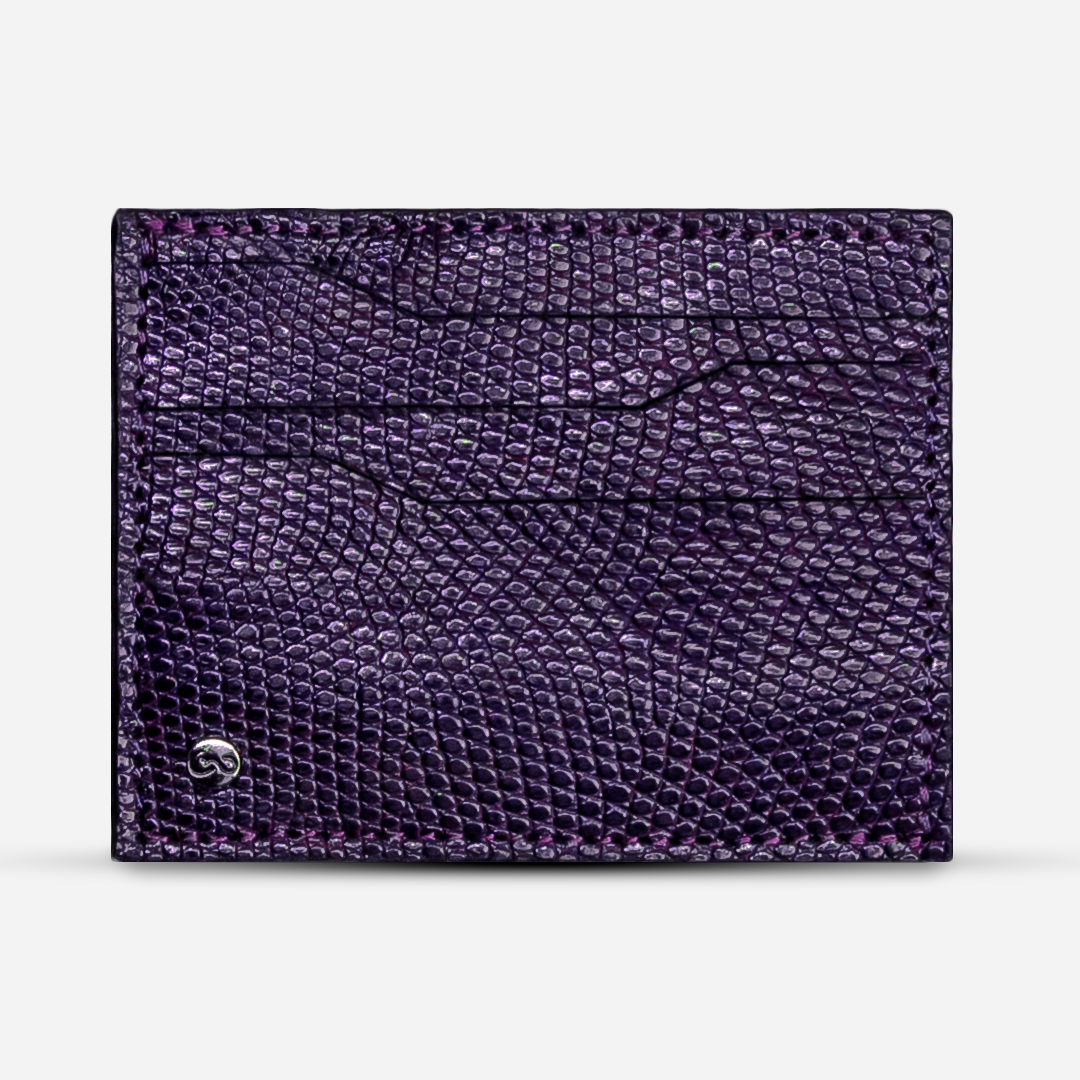 Tarjetero Horizontal "Turbo" Lizzard Purple