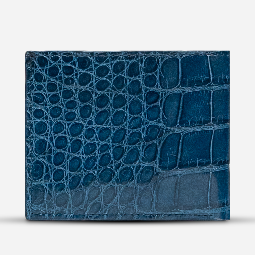 Cartera "The Grid" - Billionaire Croc Patent Blue