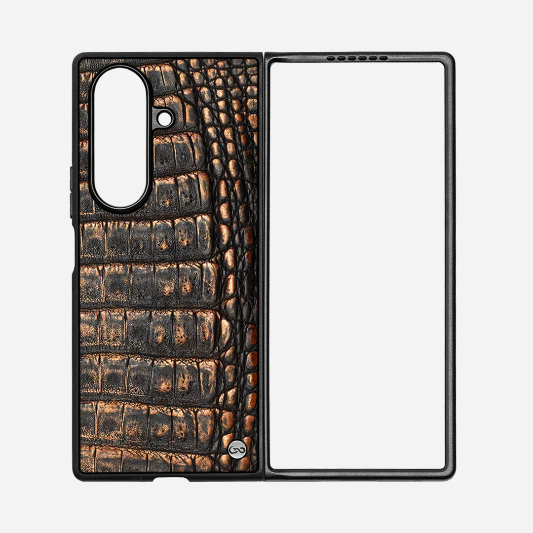 ZFOLD7  - Billionaire Croc Sienna Glow