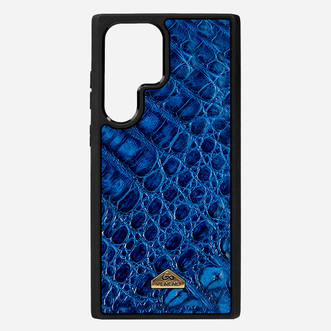 Funda S24 Ultra Illuminati Billionaire Croc Royal Blue