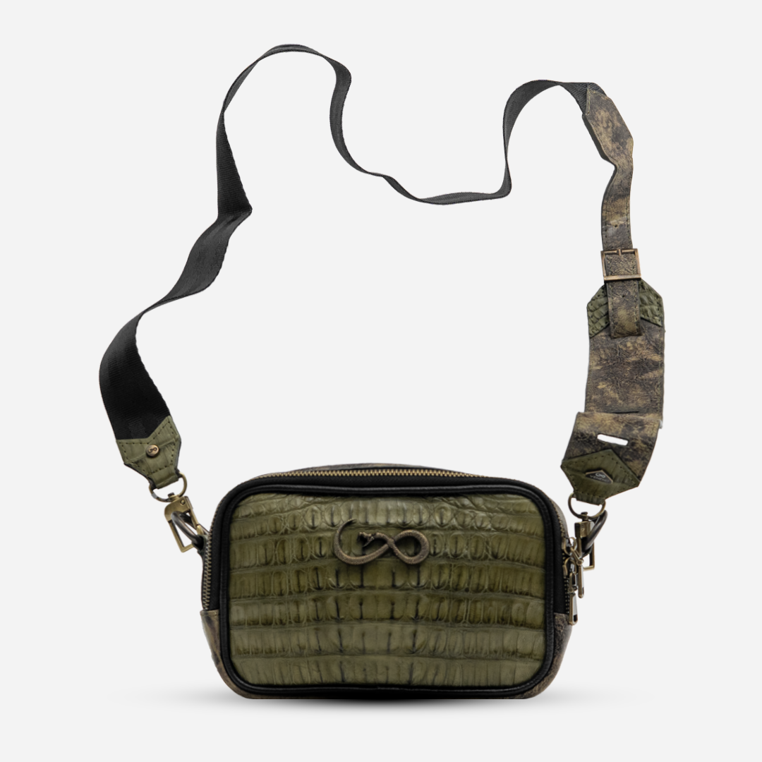 Documentera Mini - Billionaire Croc Olive
