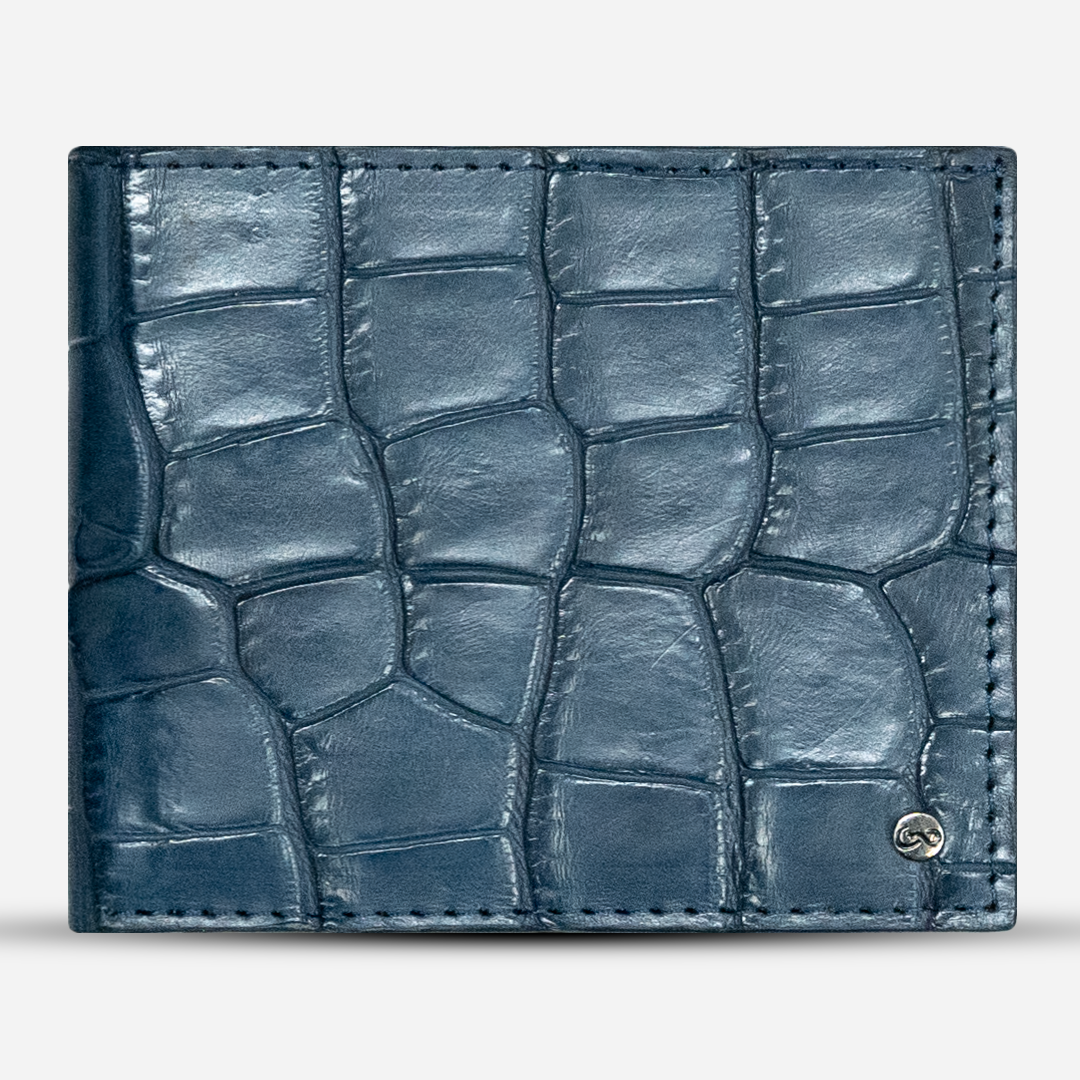 Cartera Grande "The Ambassador" - Billionaire Croc Navy Blue