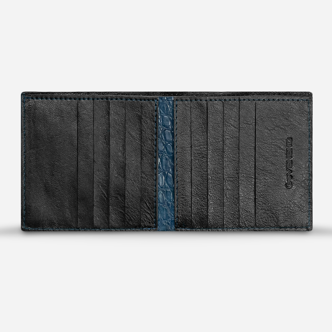 Cartera Grande "The Ambassador" - Billionaire Croc Navy Blue
