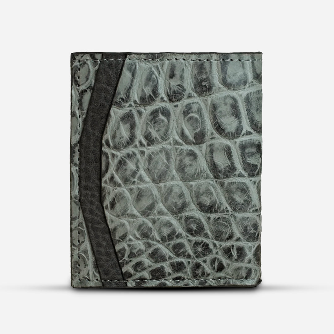 Cartera Compacta "The TIE" Billionaire Croc Snow
