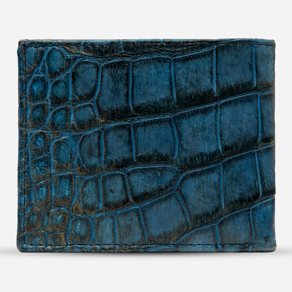 Cartera Grande "The Ambassador" - Billionaire Croc Tidal Blue