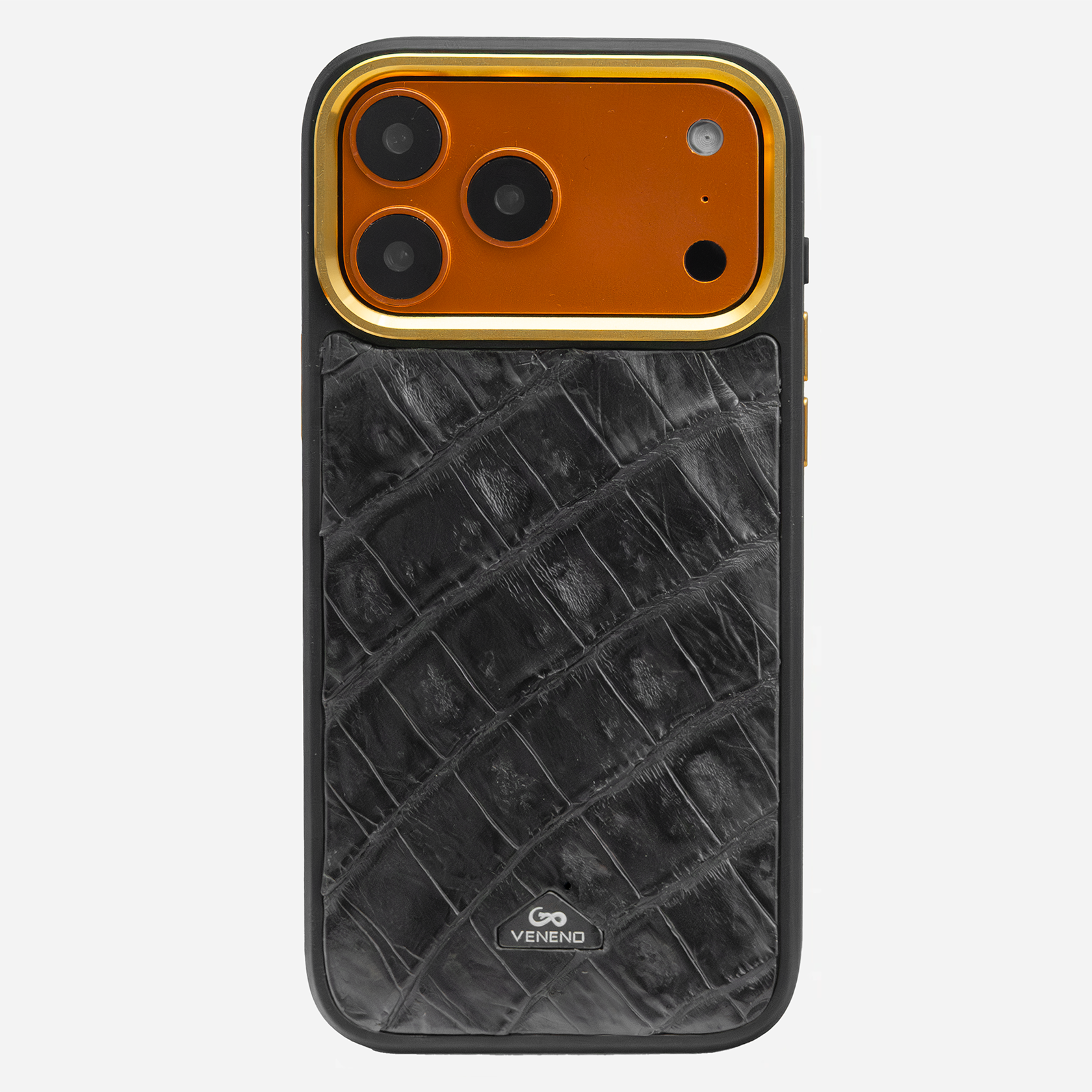 Funda iPhone 17 Pro Max Billionaire Croc Black
