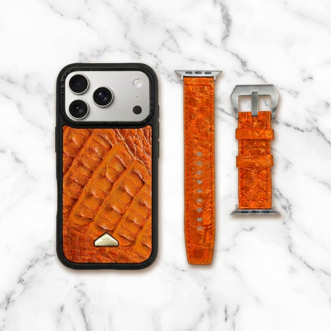 Dúo iPhone 17 Croc Orange