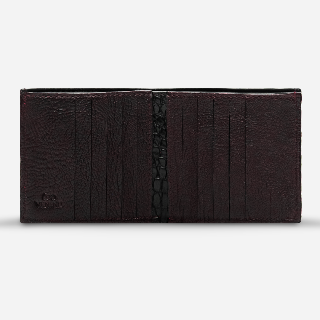 Cartera Grande "The Ambassador" - Billionaire Croc Black Cherry
