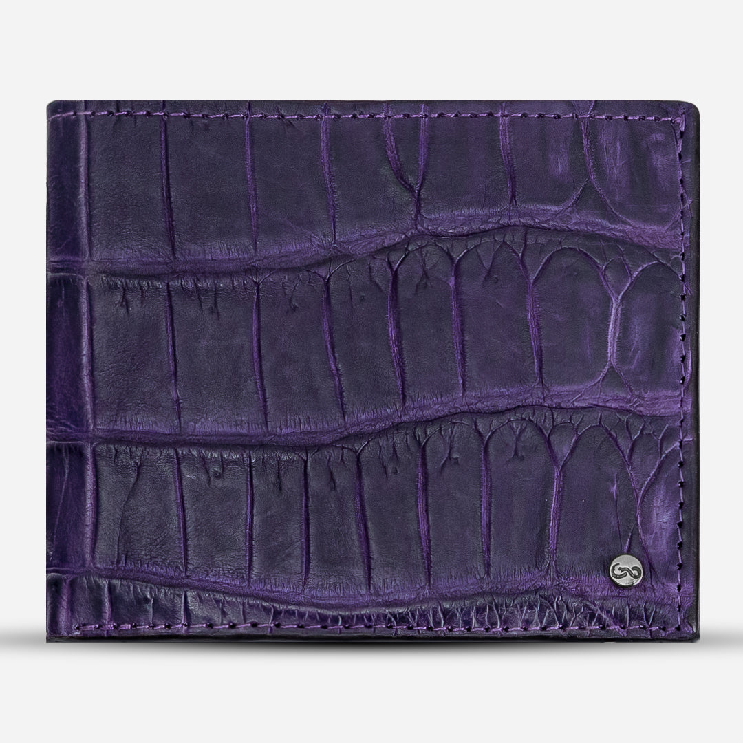Cartera Grande "The Ambassador" - Billionaire Croc Purple