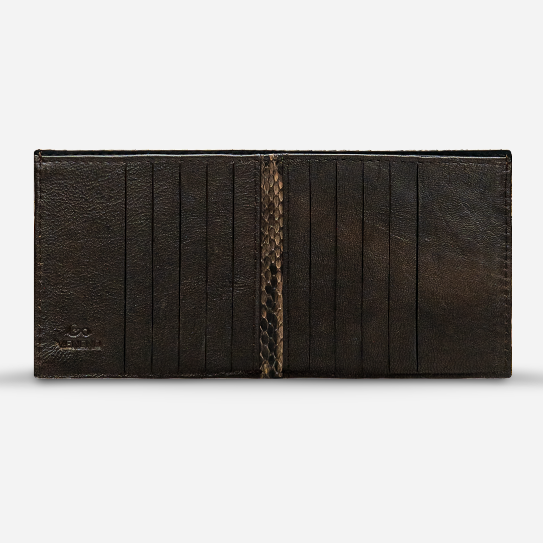 Cartera Grande "The Ambassador" - Python Taupe