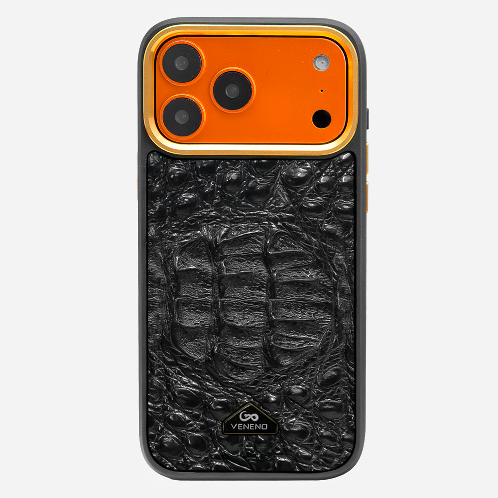 Funda iPhone 17 Pro Max Phantom Croc Black