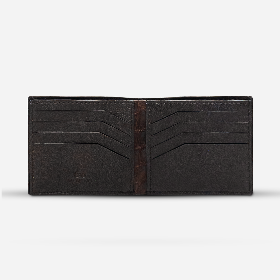Cartera "The Grid" - Billionaire Croc Brûlé