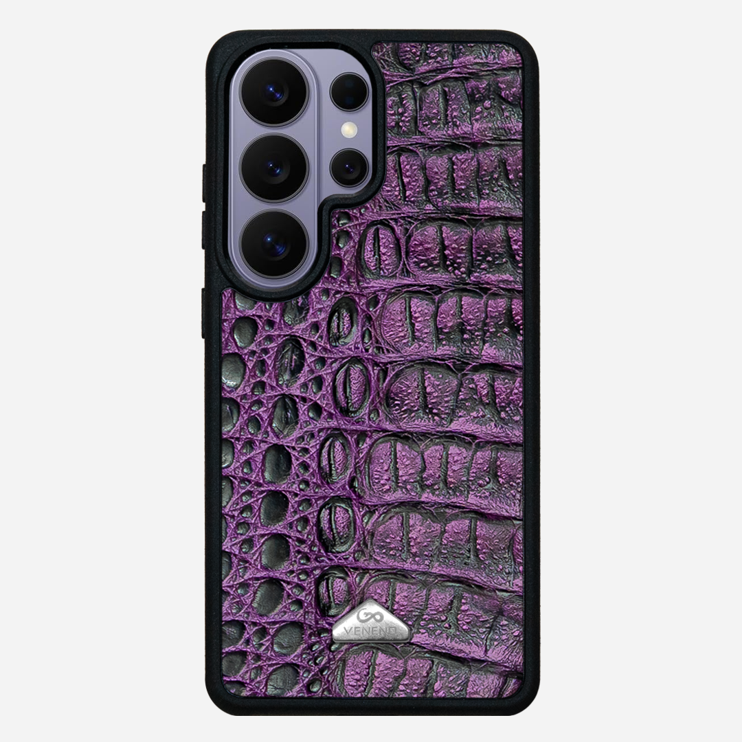 Funda S26 Ultra Illuminati Billionaire Croc Purple