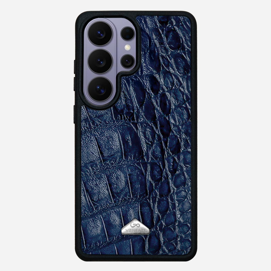 Funda S26 Ultra Illuminati Billionaire Croc Navy Blue