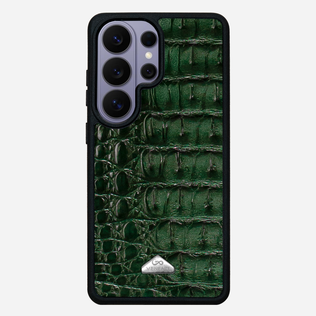 Funda S26 Ultra Illuminati Billionaire Croc Green